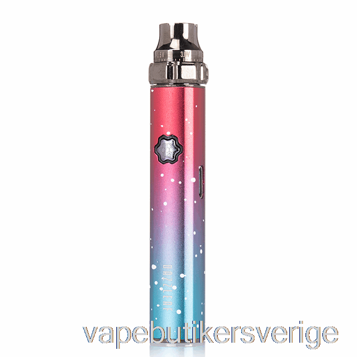 Vape Sverige Dazzleaf Squarii Top Twist 510 Batteri Korallrosa/blått Splatter